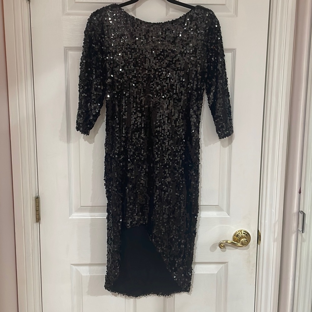 Black, sequin stress